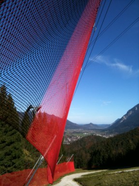 Beim Aufstieg - über die Skipiste.